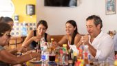 Great food and drinks and a comfortable walk.