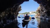 Fantastic moment in kayak and visit a grotte