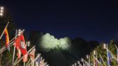 Mount Rushmore by night